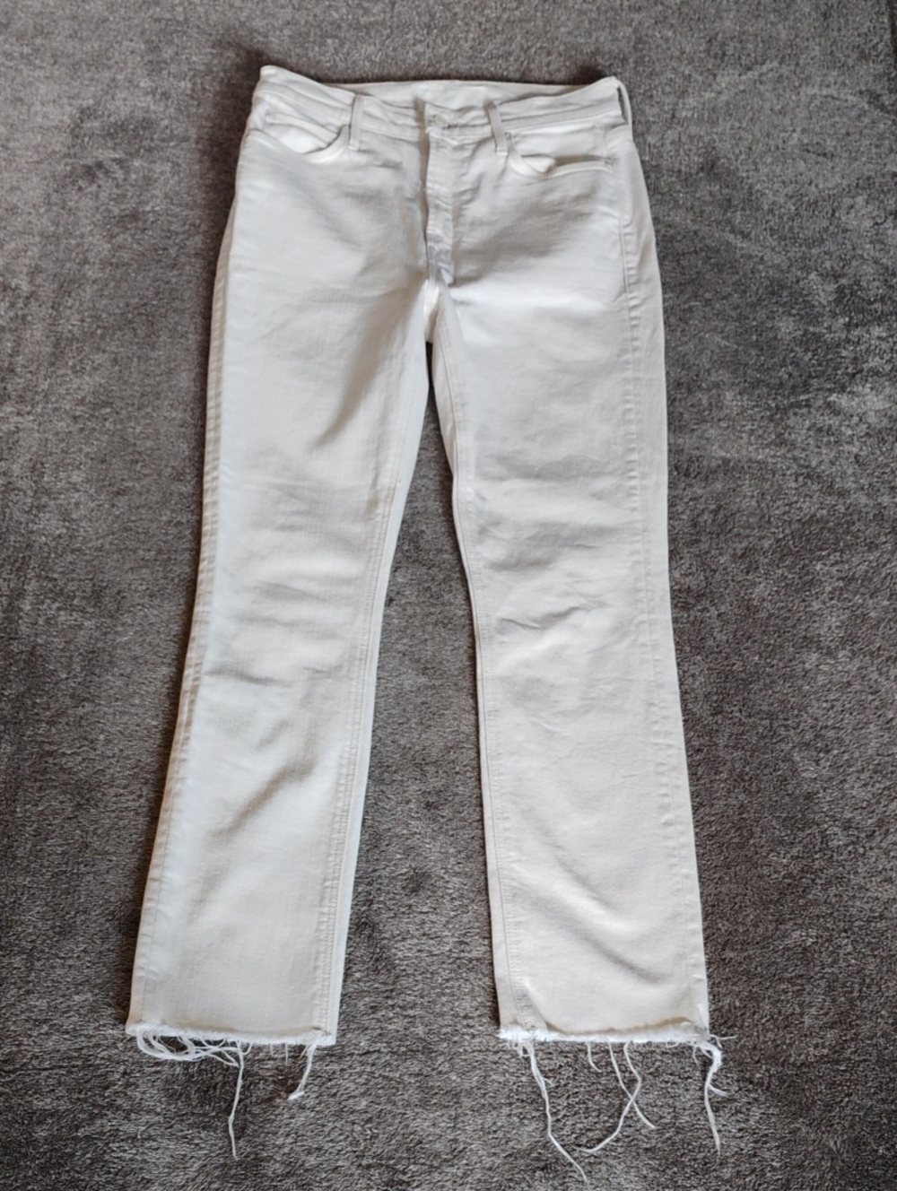 Mother The Dazzler Ankle Fray Superstition Jeans